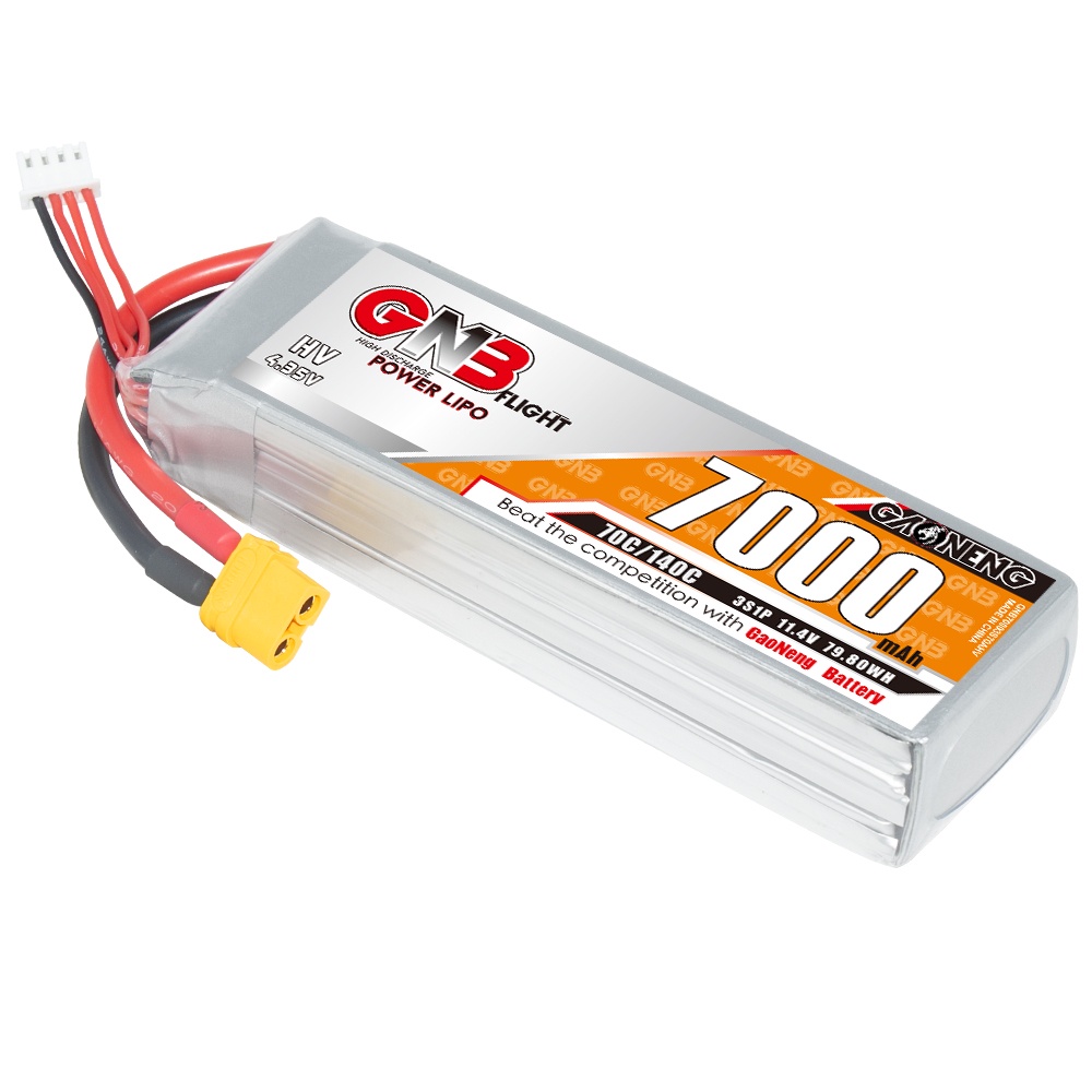 ✥GNB GAONENG 7000mah 3S 11.4V 70C 140C LiHV XT60 RC LiPo Battery RC Car Drone Boat Airplane Jets RC 