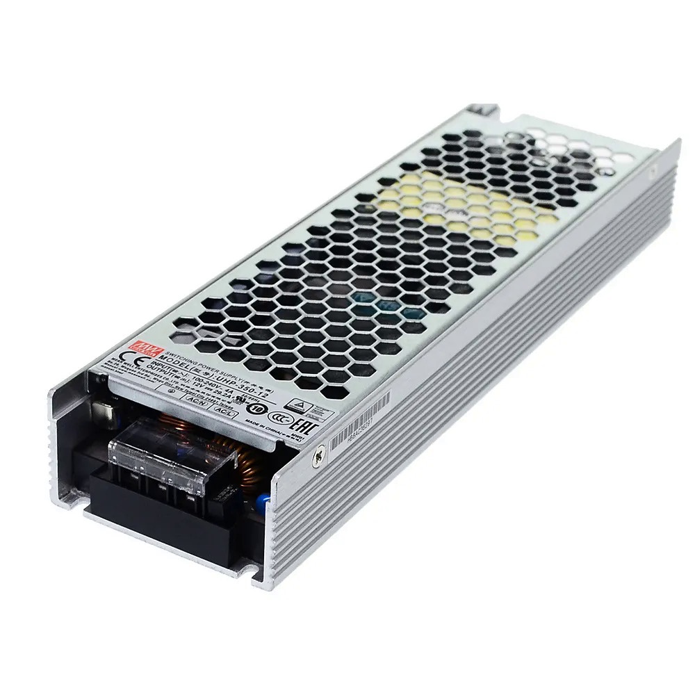 Original Mean Well UHP-350R-12 Meanwell 12V/29.2A Fanless Design 350W Slim Type พร้อม PFC Switching 