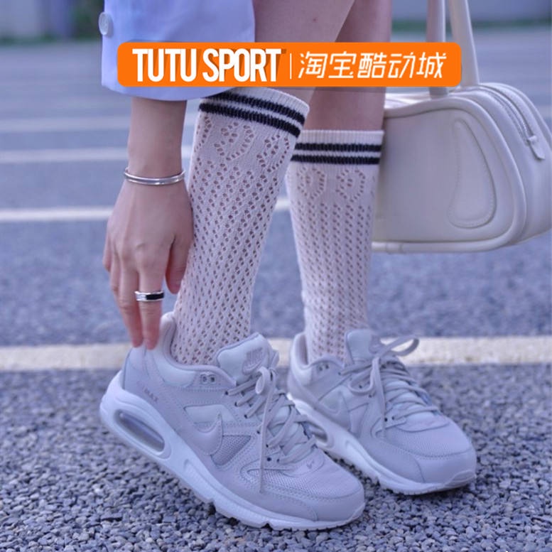 ┅✐Nike/Nike Air Max Command รองเท้ากีฬาลำลองผู้หญิงสีขาวครีม 397690-018