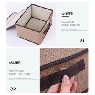 allgen กล่องผ้าพับได้ มี 2 ขนาด (เล็ก-ใหญ่) กล่องใส่เสื้อผ้า ใส่ผ้าห่ม Foldable Storage Box