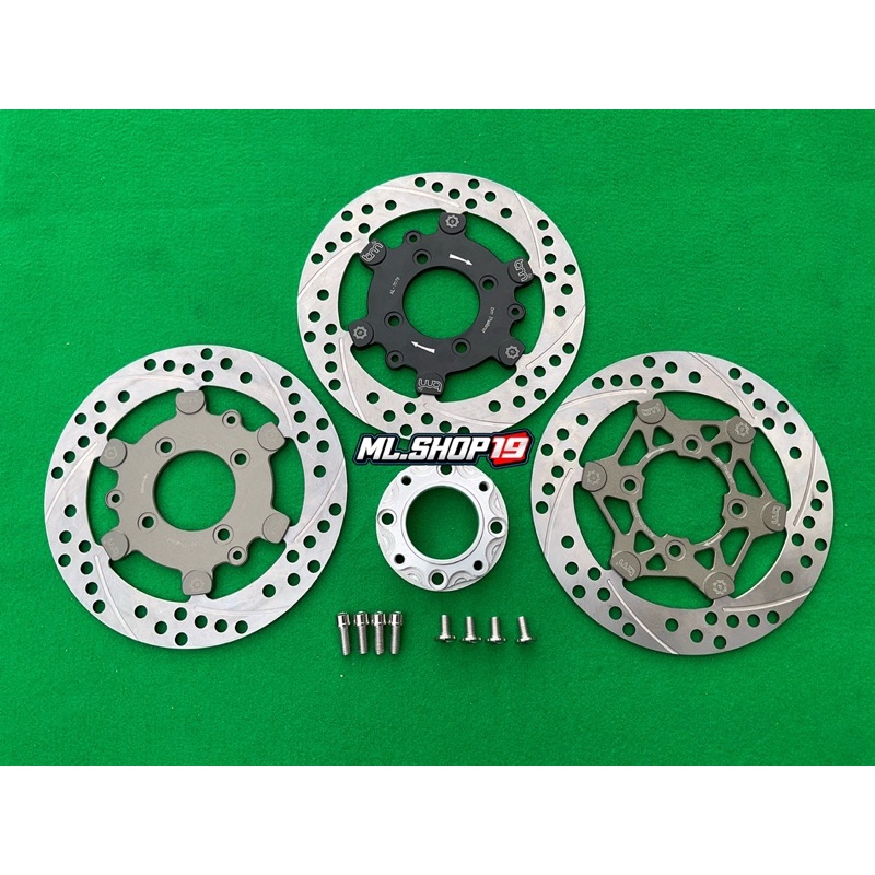 จานดิสหน้า BM (แท้) 220 mm ไร้หมุด ตรงรุ่น 125R/S/iบังลม-โซนิค/แดช/KR จานแต่งBM Thailand (มี 3 รายกา