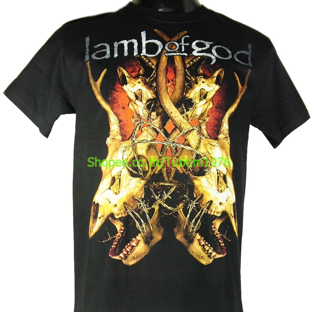 เสื้อวง Lamb Of God วงดนตรีร็อค เดธเมทัล วินเทจ แลมบ์ ออฟ ก็อด LOG1629