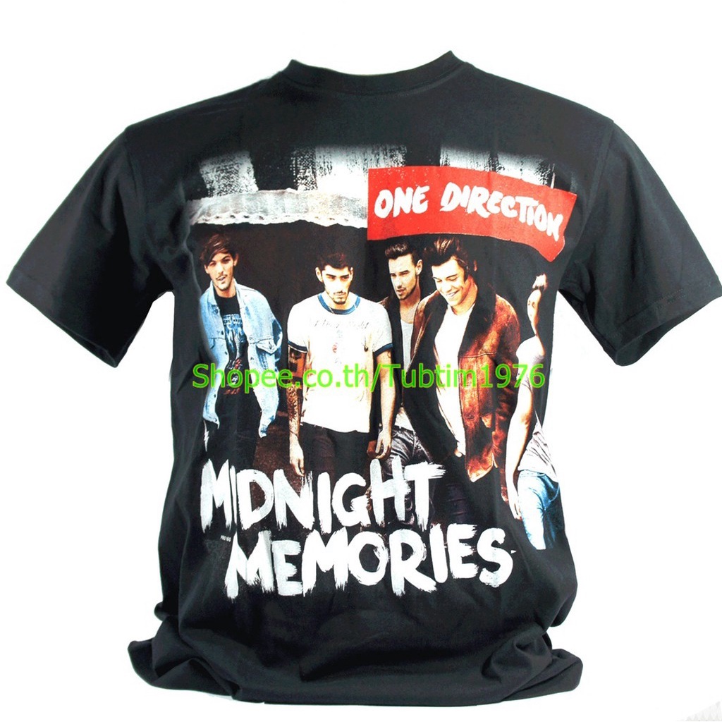 เสื้อวง One Direction ลาย วันไดเรกชัน Midnight Memories ป๊อปเท่ๆ สีดำ ODR1353