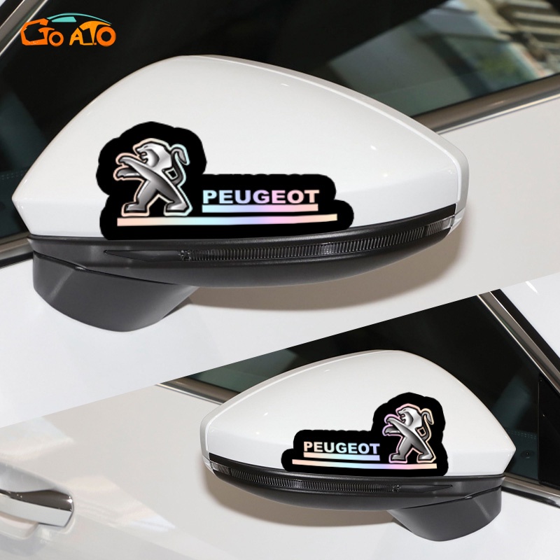 GTIOATO กระจกมองข้างรถยนต์ สติ๊กเกอร์ตกแต่ง สำหรับ Peugeot 406 3008 2008 405 5008
