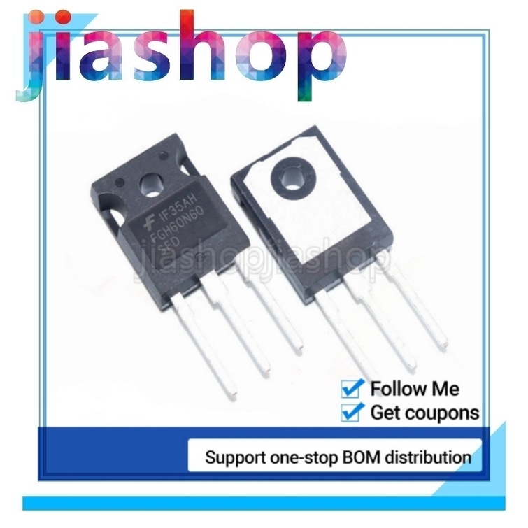 5 ชิ้น FGH60N60 FGH60N60SMD FGH60N60SFD FGH60N60UFD IGBT 60N60 600V 60A TO-247 H60 อินเวอร์เตอร์ IC 