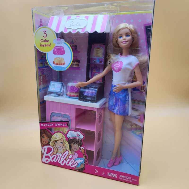 Barbie Doll Bakery Owner Playset บาร์บี้ร้านเค็ก