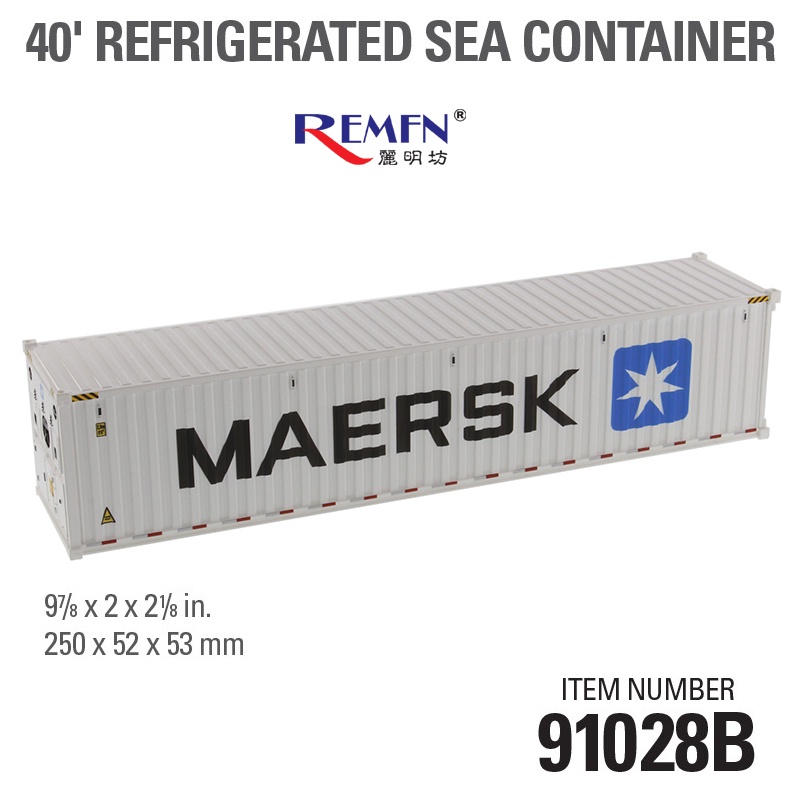 Dm 1: 50 Maersk Masky 40 Refrigerated Container Diecast Masters รุ่น 91028B