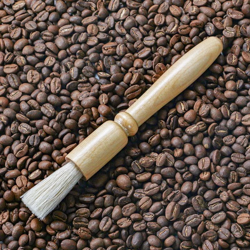 แปรงปัดผงกาแฟ ด้ามจับไม้ มีให้เลือก 2สี Wooden Coffee Brush [CAFE.STUDIO]