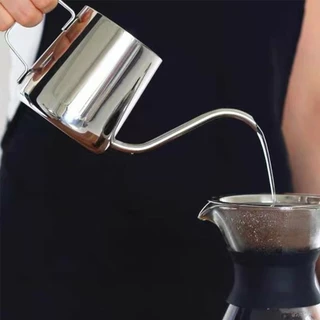 ☀️Sun&Shop กาดริปกาแฟ สแตนเลส สีเงิน/สีดำ 250ml/350ml/600ml Stainless Pour-Over Coffee Drip Pot FNSG