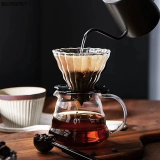 [St.Coco Cafe]ดริปเปอร์ V60 วัสดุแก้ว แท้จากญี่ปุ่น 1-2 ถ้วย/2-4ถ้วย Glass Dripper