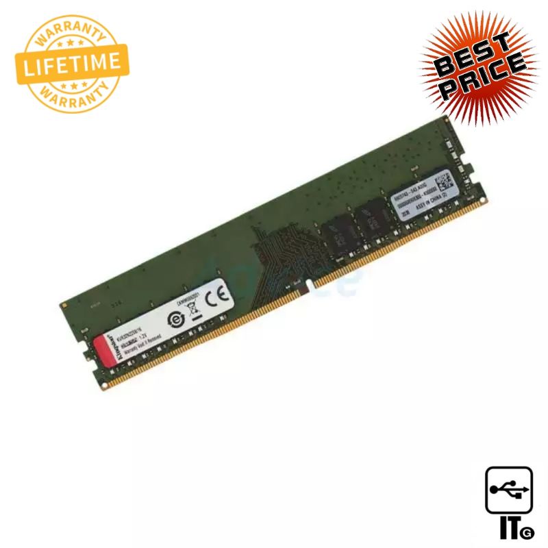 RAM DDR4(3200) 16GB KINGSTON VALUE RAM (KVR32N22S8/16) ประกัน LT. เเรม เเรมพีซี เเรมคอม