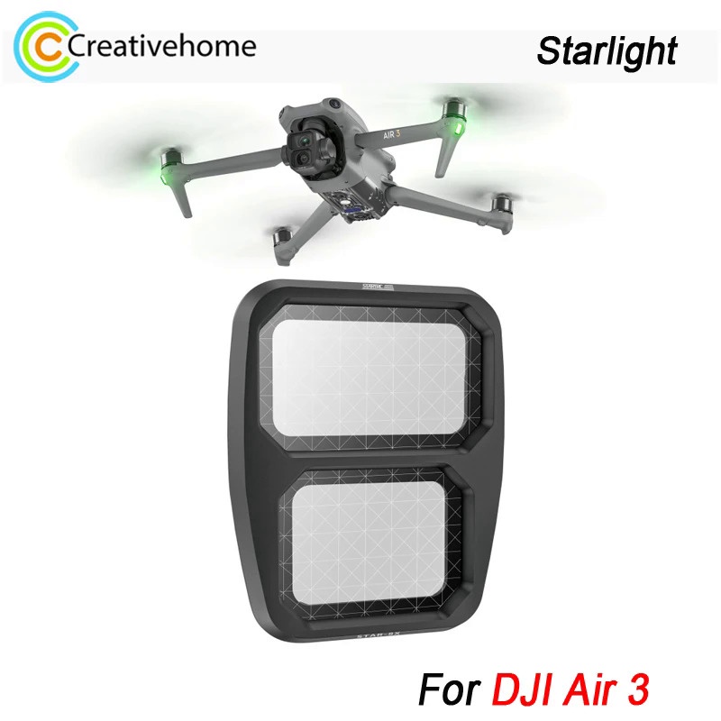 STARTRC Starlight Scope Lens Filter สำหรับ DJI Air 3 Drone Aerial Camera Star Lens Filter อุปกรณ์เสร