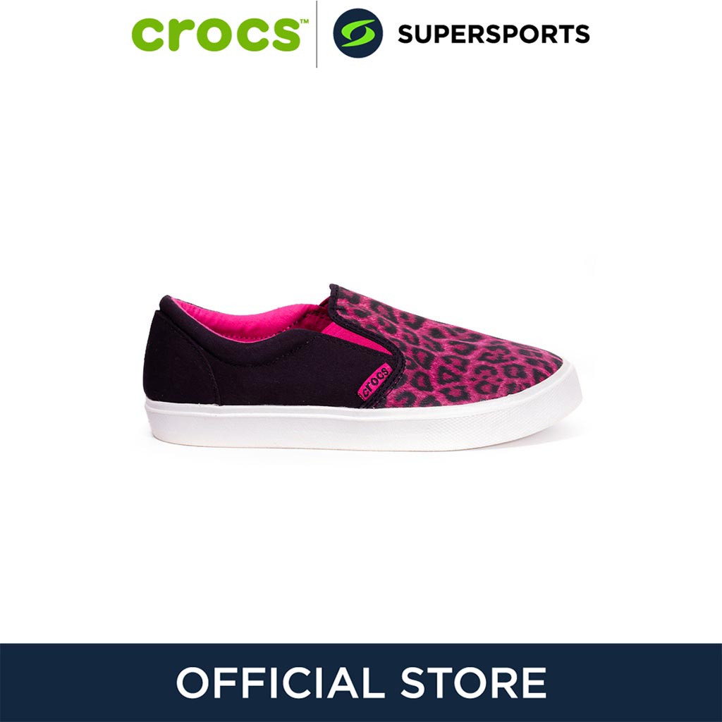 CROCS รองเท้าลำลองเด็ก รุ่น CitiLane Graphic สีLeopard