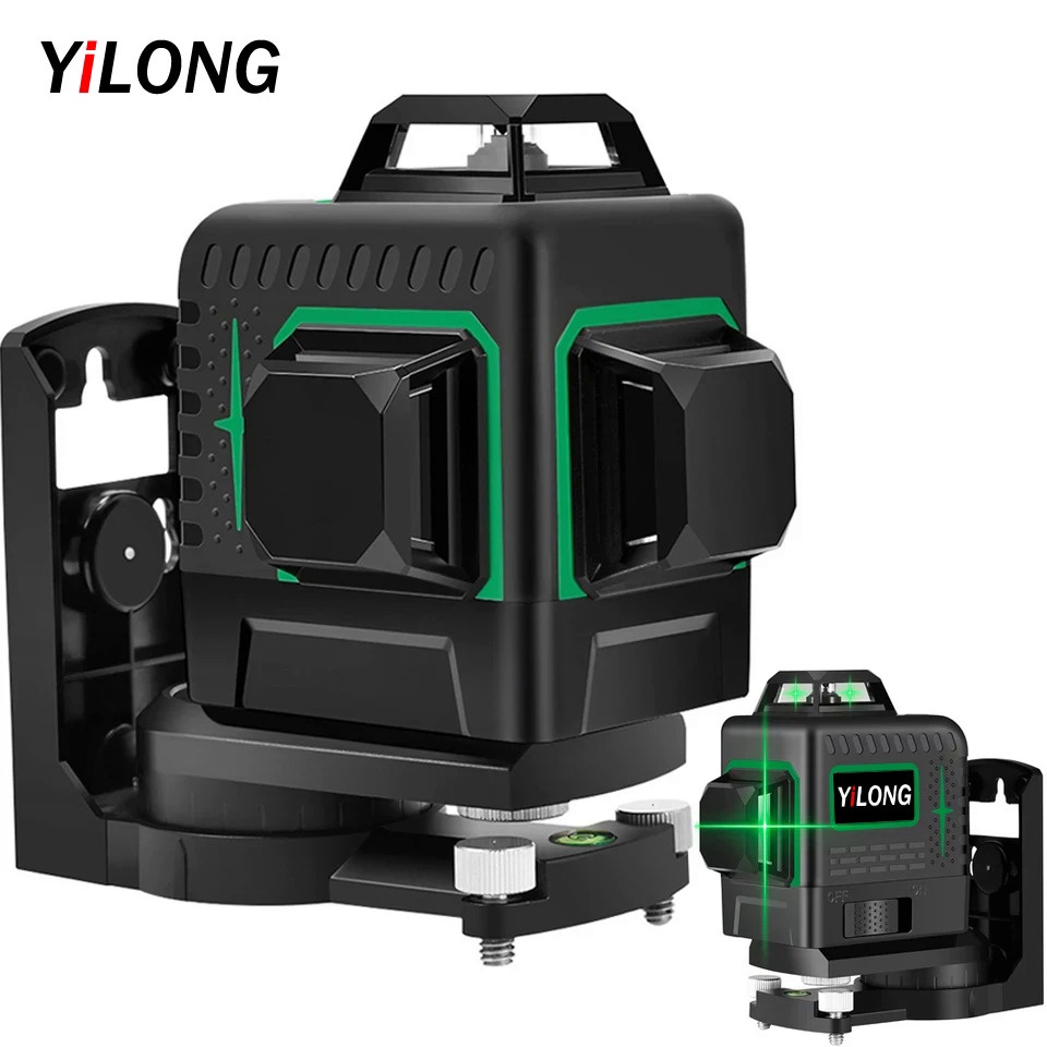 12-360-3D เลเซอร์ระดับ Self-Balancing 360 ° ④ ปรับระดับตัวเอง