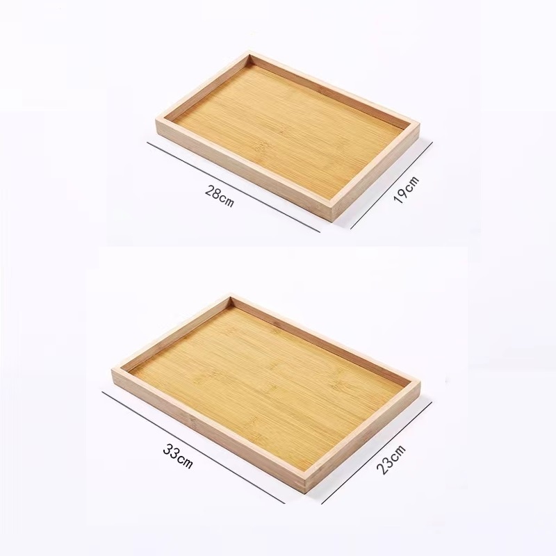 ❤ Diamond Coffee ถาดไม้ไผ่ ทรงสี่เหลี่ยมผืนผ้า สไตล์ญี่ปุ่น เรียบง่าย สําหรับร้านอาหาร บ้าน - รูปที่ 6