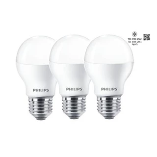 [แพ็ก3] Philips Lighting LED Essential Bulb หลอดไฟ 11 วัตต์ ขั้ว E27 แสงขาว สีคูลเดย์ไลท์ (6500K)
