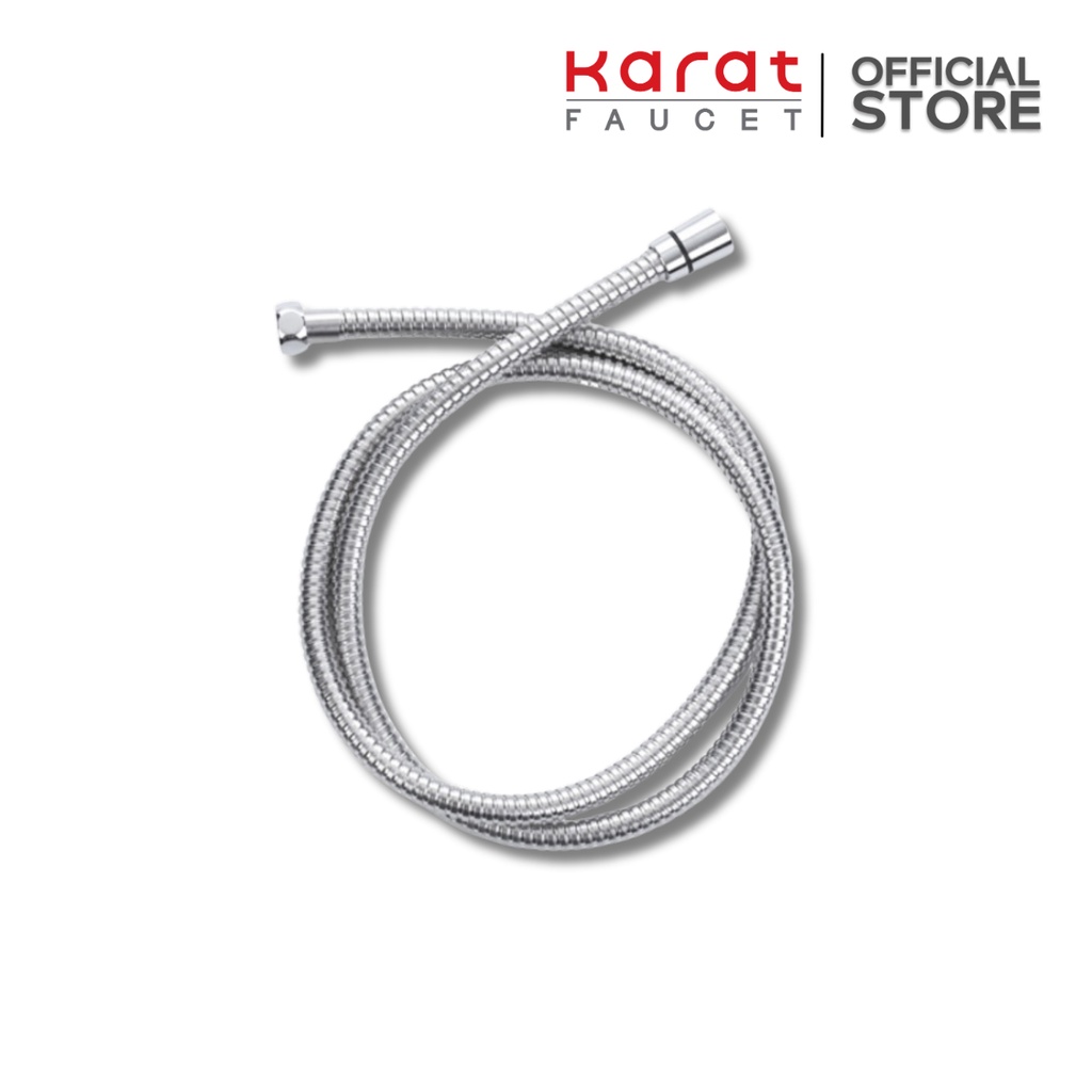 Karat Faucet สายฝักบัวสีโครเมี่ยม สแตนเลส 304 ยาว 150 ซม. (หมุนได้ 360 องศา) รุ่น KA-06-921-50