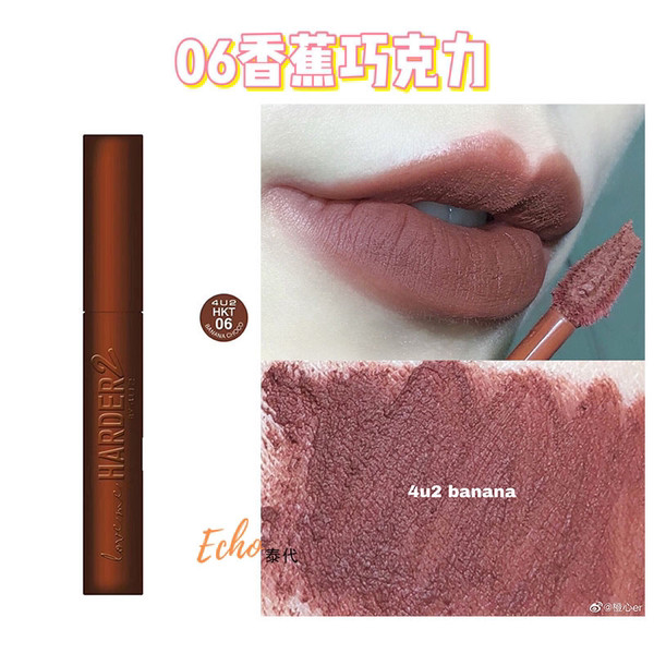 Thai 4U2 ลิปสติก 4U2 No 06 Banana Chocolate Banana Choco No 10 Cherry Cherry Love Lipstickogthree02.
