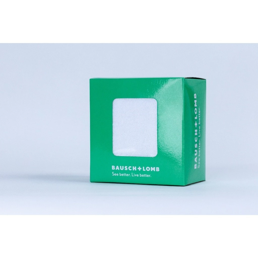 [สินค้าของแถม] Bausch & Lomb ผ้าขนหนูสีขาว