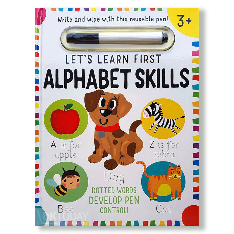 DKTODAY หนังสือ LET'S LEARN FIRST: ALPHABET SKILLS WIPE CLEAN