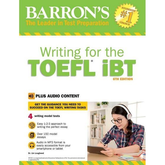 DKTODAY หนังสือ BARRON'S WRITING FOR THE TOEFL IBT+ AUDIO (6ED)