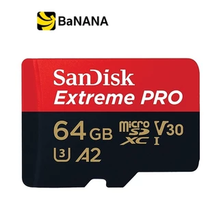 [ของแท้] การ์ดหน่วยความจำ SanDisk Extreme Pro microSDXC V30 U3 C10 A2 200MB/s R 90MB/s W with SD adaptor by Banana IT