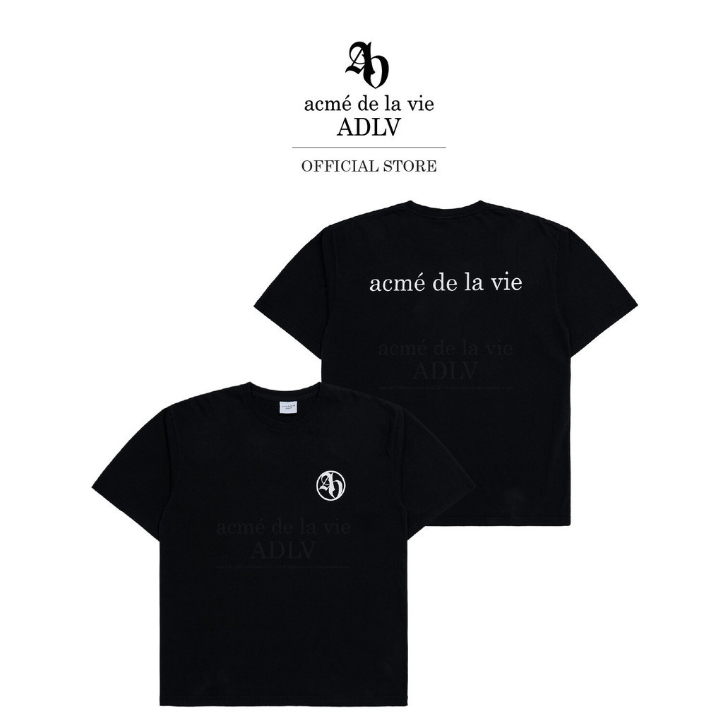 ADLV เสื้อยืด Oversize รุ่น  New Symbol Bio Washing Short Sleeve T-Shirt Black Black (50133SBWSSU_F3BKXX)