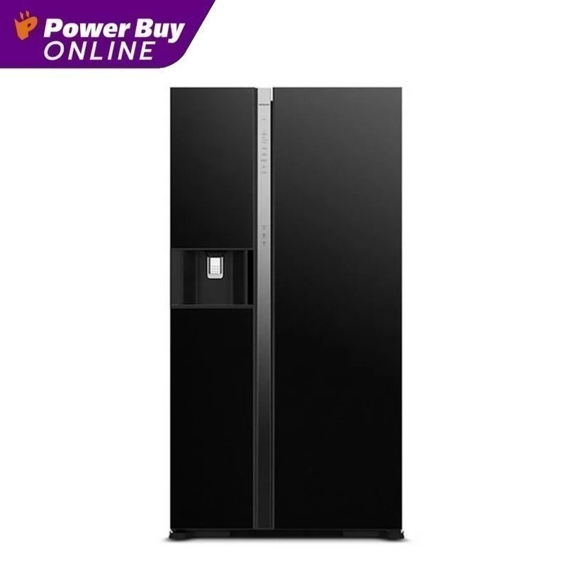 HITACHI ตู้เย็นไซด์ บาย ไซด์ (20.2 คิว, สี Glass Black) รุ่น R-SX600GPTH0 GBK