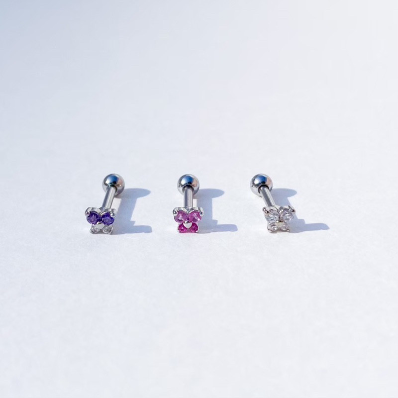 จิวต่างหูเกาหลี More Than Piercing: A034 Mini Cristy Butterfly
