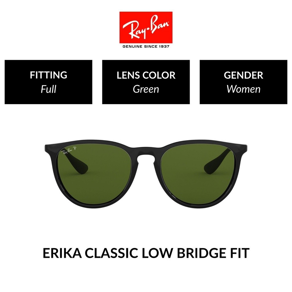Ray-Ban Erika Polarized - RB4171F 601/2P - size 54 แว่นกันแดด