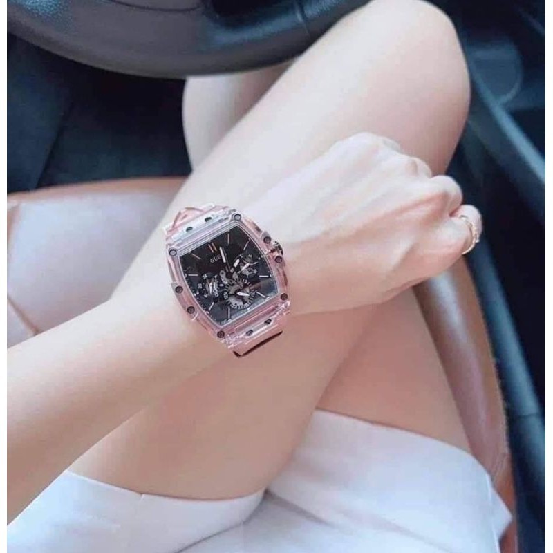 ‼️รอบโปรราคาพิเศษมาก‼️ Guess GW0203G11GUESS Pink Multi-function watch
