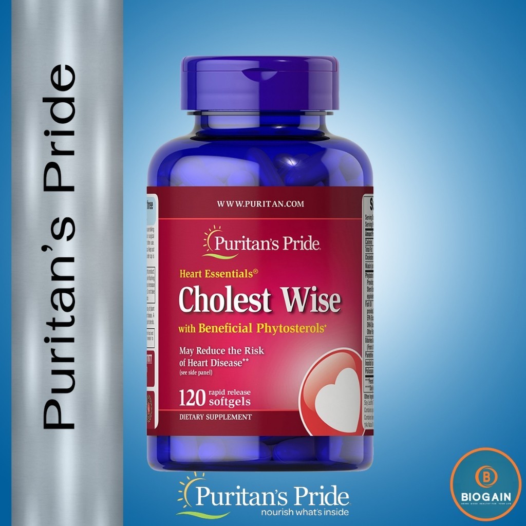 Puritan's Pride Heart Essentials™ Cholest Wise with Plant Sterols / 120 Softgels