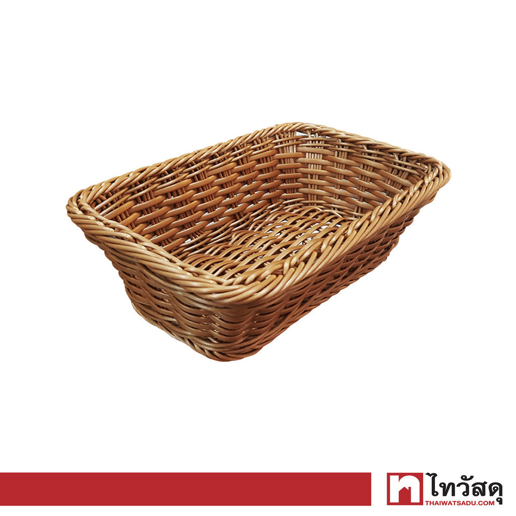 KASSA HOME ถาดหวายเทียมอเนกประสงค์ รุ่น ZY18148S สีน้ำตาล