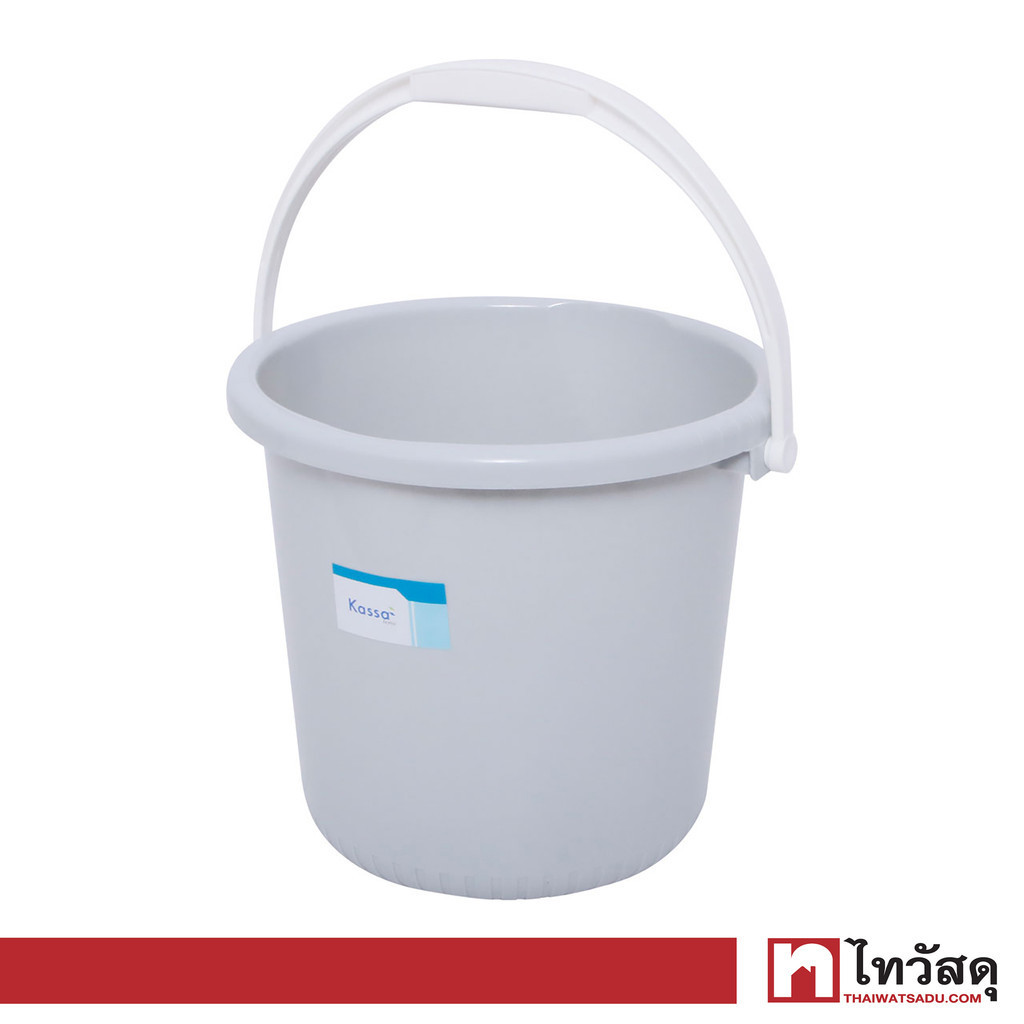 KASSA HOME ถังน้ำหูหิ้ว รุ่น 2003 ขนาด 12 ลิตร สีเทา