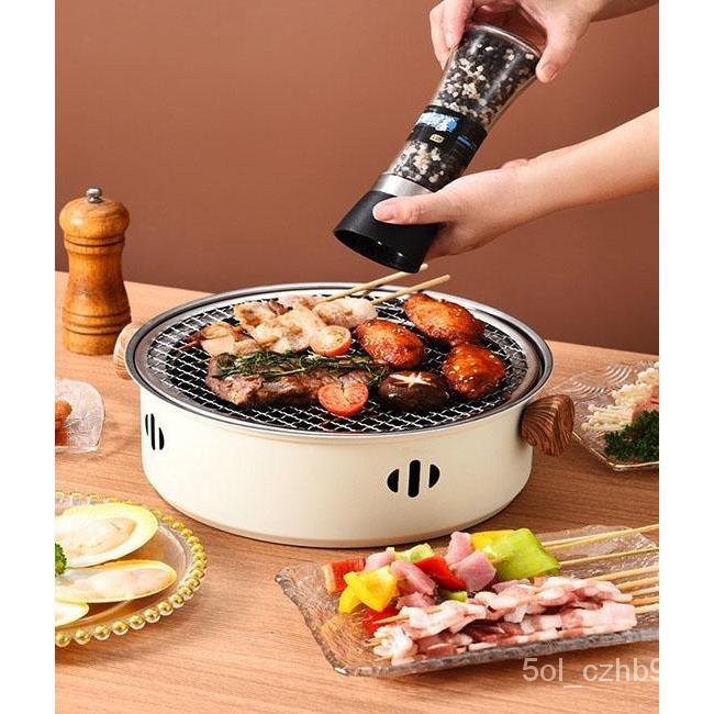 เตาBBQ ใช้ถ่าน พร้อมตะแกรงปิ้งย่าง (ไม่รวมกระทะ) เตาหมูกระทะ รุ่น จานบาร์บีคิว