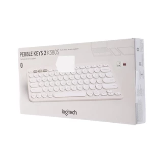 LOGITECH BLUETOOTH MULTI-DEVICE KEYBOARD (คีย์บอร์ด) K380S WHITE - A0156128