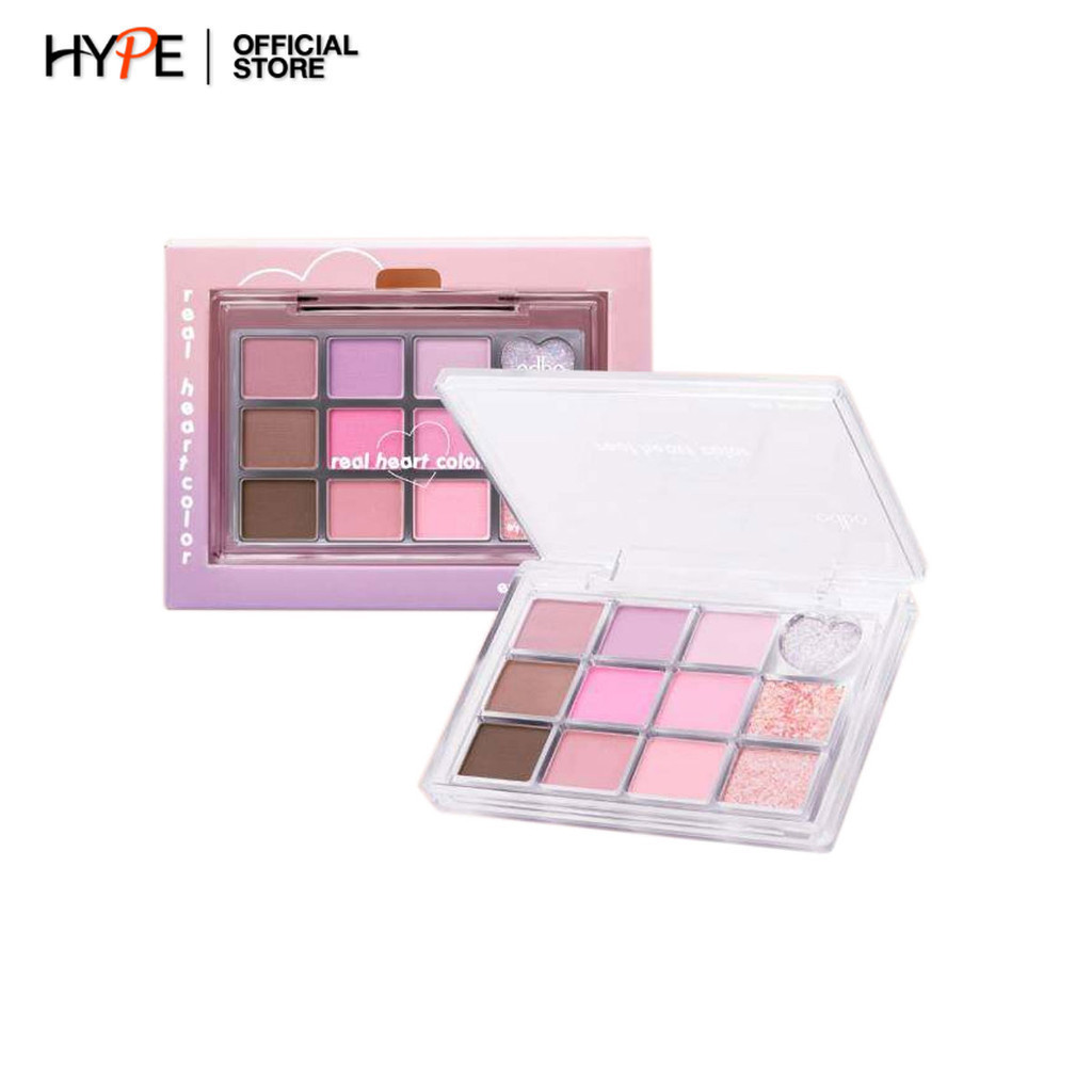 อายแชโดว์ เนื้อแมทท์และชิมเมอร์ ตาสวยเปล่งประกาย odbo Real Heart Color Eye Palette (OD2019)