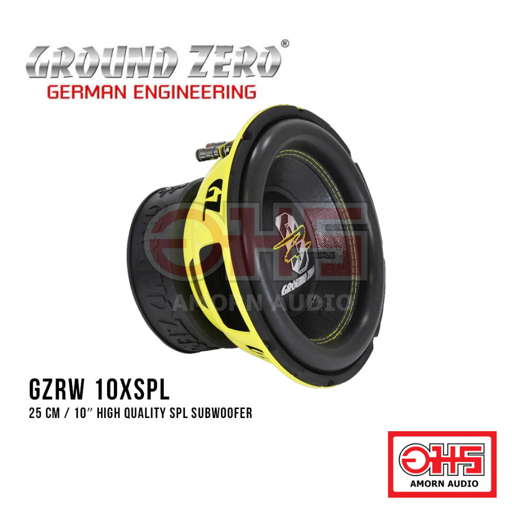 GROUND ZERO GZRW 10XSPL 25 cm / 10″ high quality SPL subwoofer AMORN AUDIO