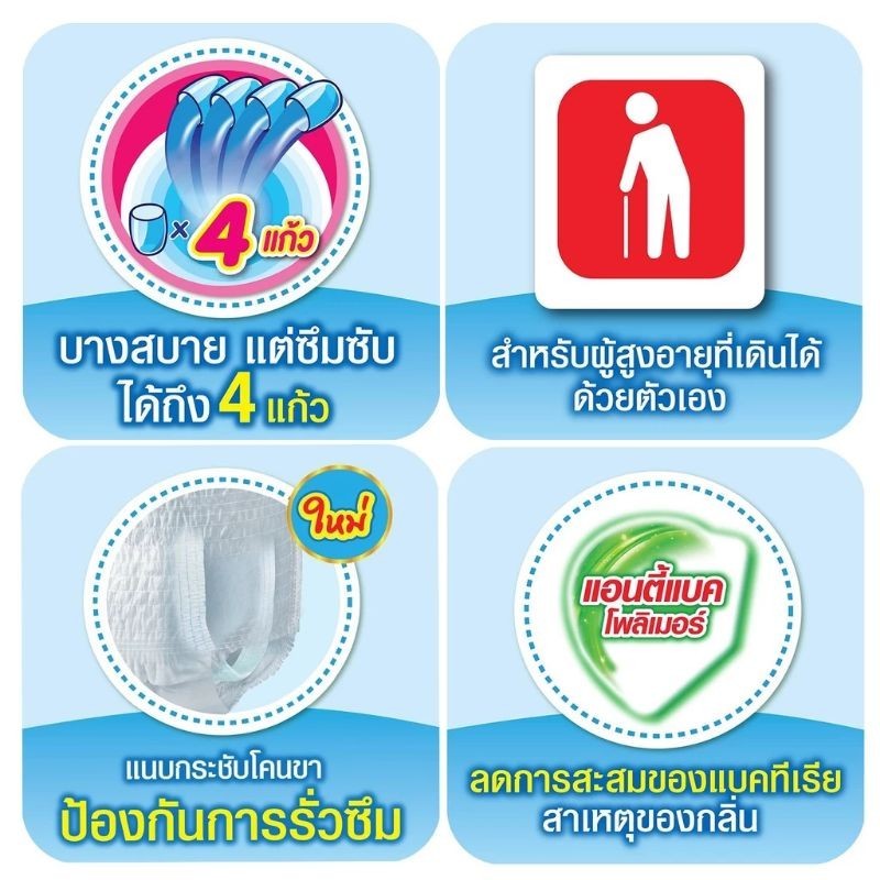 ไลฟ์รี่กางเกงซึมซับสบายไซส์M/L/XL (ยกลัง3ห่อ) สินค้าพร้อมส่ง - รูปที่ 3