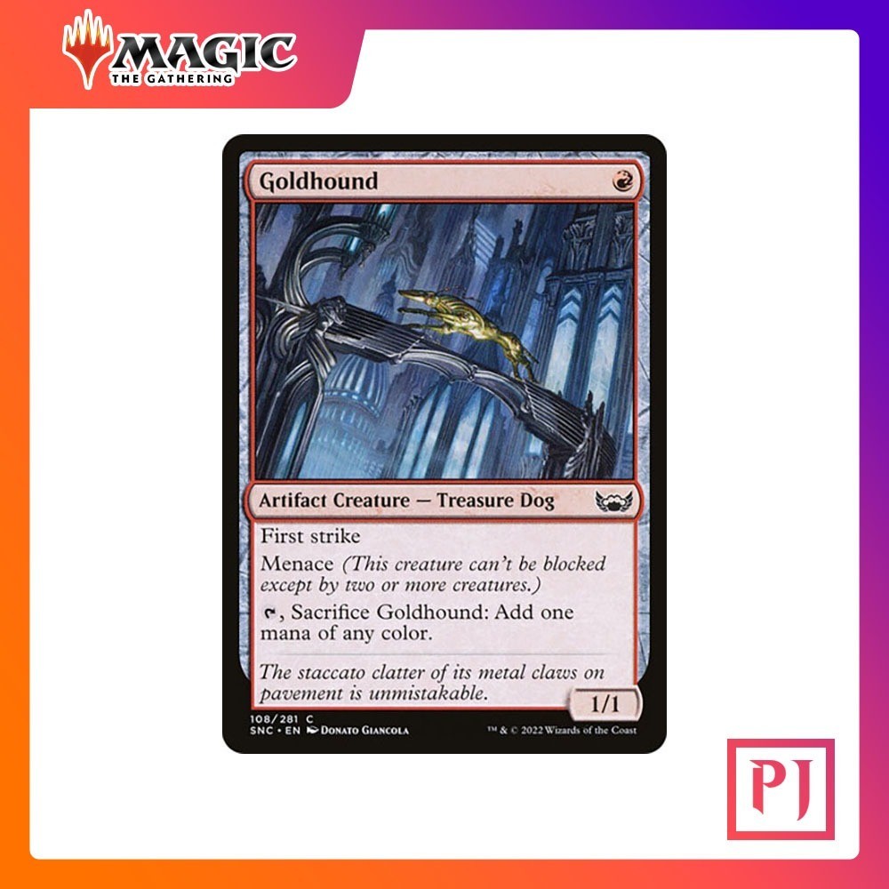 [MTG] Goldhound [SNC] [RED] [COMMON] [NORMAL] [ENG] (การ์ดเมจิค / Magic the Gathering)