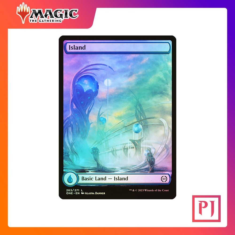 [MTG] Island (#263) (Full Art) [ONE] [LAND] [COMMON] [FOIL] [ENG] (การ์ดเมจิค / Magic the Gathering)