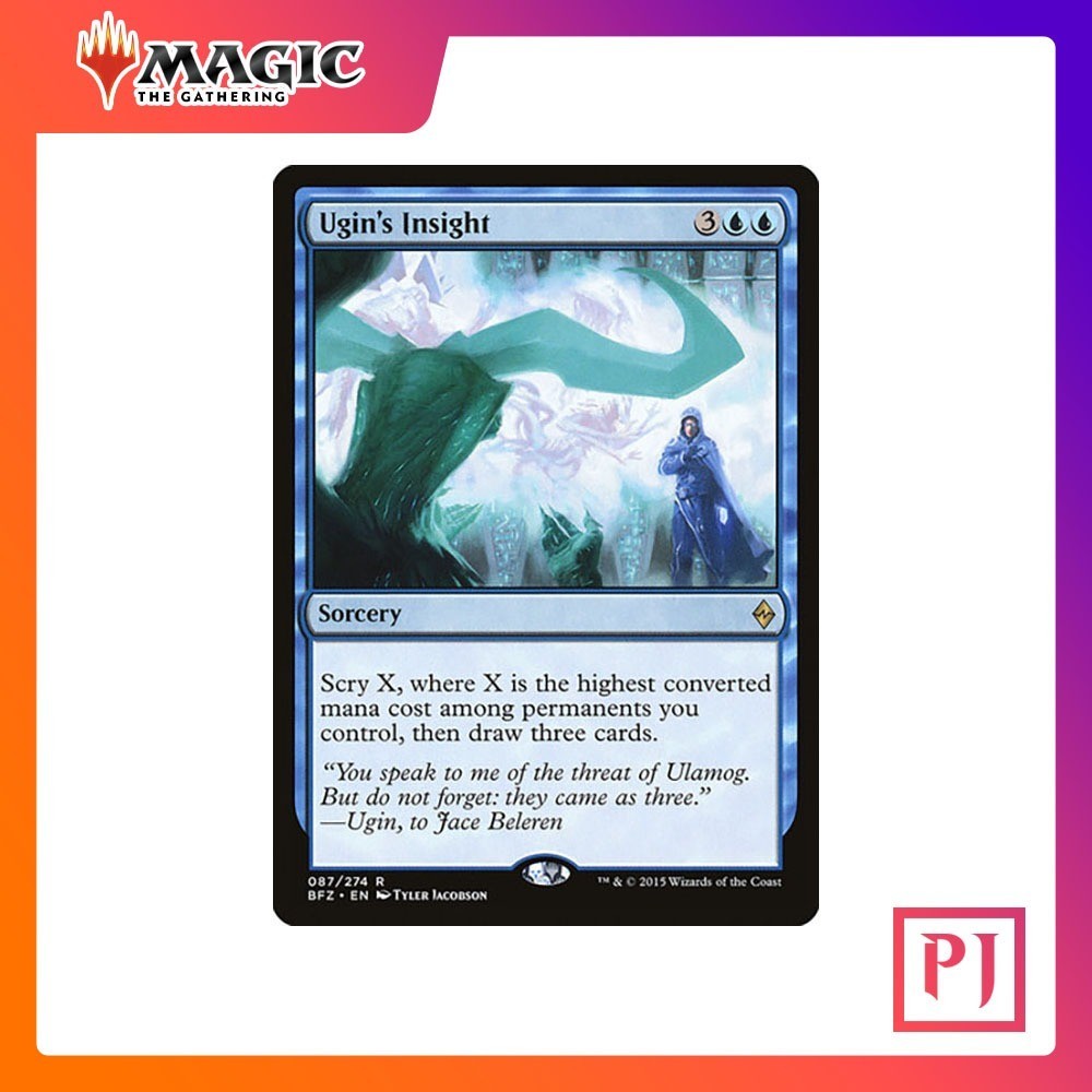 [MTG] Ugin's Insight [BFZ] [BLUE] [RARE] [NORMAL] [ENG] (การ์ดเมจิค / Magic the Gathering)