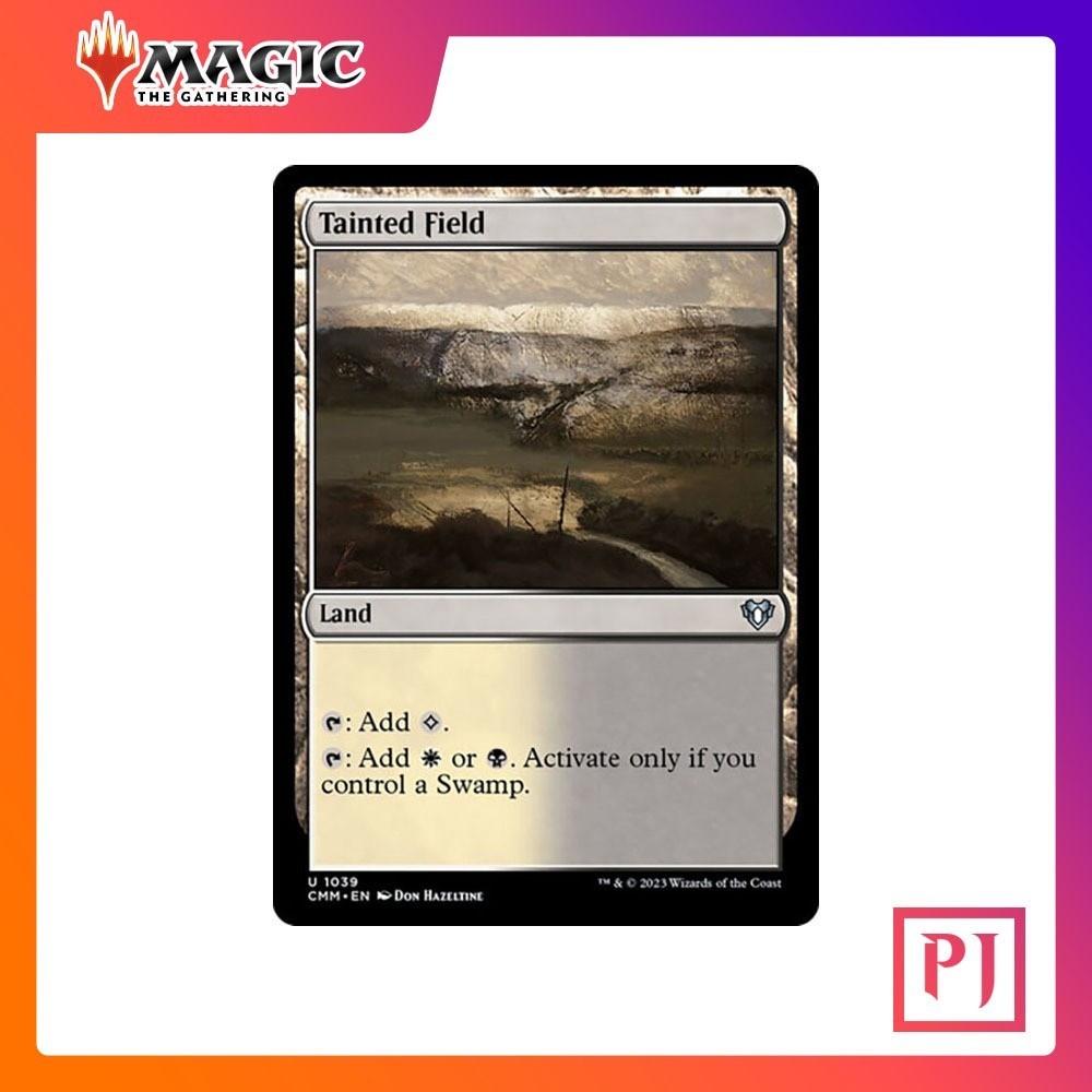 [MTG] Tainted Field [CMM] [LAND] [UNCOM] [NORMAL] [ENG] (การ์ดเมจิค / Magic the Gathering)