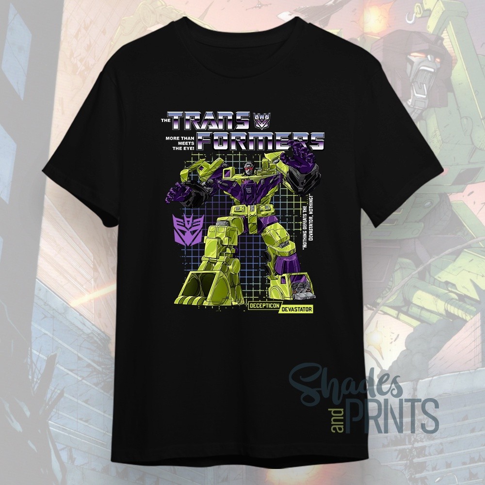 Transformers Devastator Decepticon Retro Anime Customized Unisex Shirt Streetwear TikTok_07