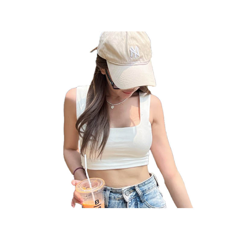 ครอปคอเหลี่ยม ️รุ่นมีฟองน้ำ️ สวยสุดแซ่บก็สุดๆ ครอปBra A503A