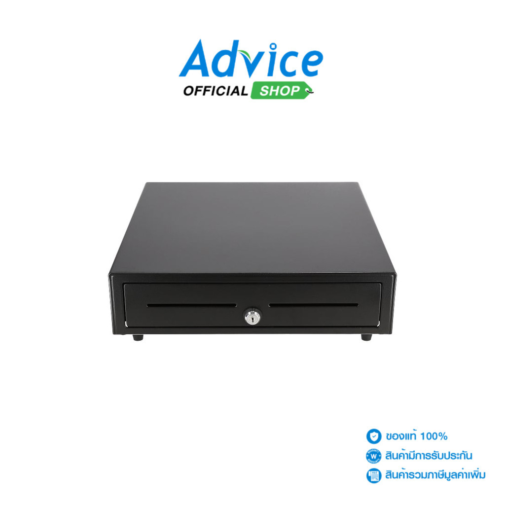 VPOS Cash Drawer (ลิ้นชักเก็บเงิน) RJ12  VP410 (Black) - A0156022
