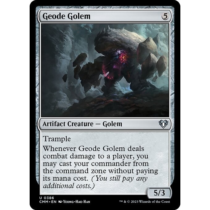[Commander Masters] - [CMM] - [Geode Golem] - (U) - [2023]