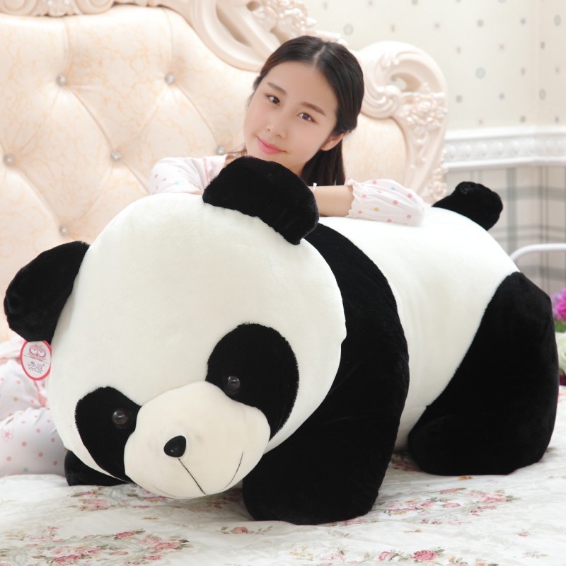 【Normal Delivery】Panda Doll Plush Toys Ragdoll Doll Teddy Bear BEBEAR Giant Panda Long Sleeping Pillow Children's Teddy