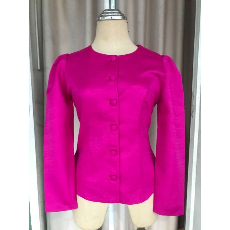 เสื้อไหมลาวไซส์พิเศษคอกลม​ อก46​ มี7สี
