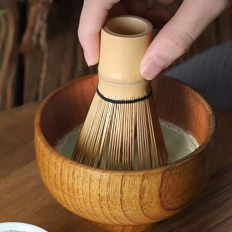 ถ้วยมัทฉะ แปรงมัทฉะ แปรงไม้ไผ่ญี่ปุ่น คนมัทฉะ อุปกรณ์ชงชา แปรงชงชา ไม้ไผ่ สำหรัยชงชาเขียวมัทฉะ